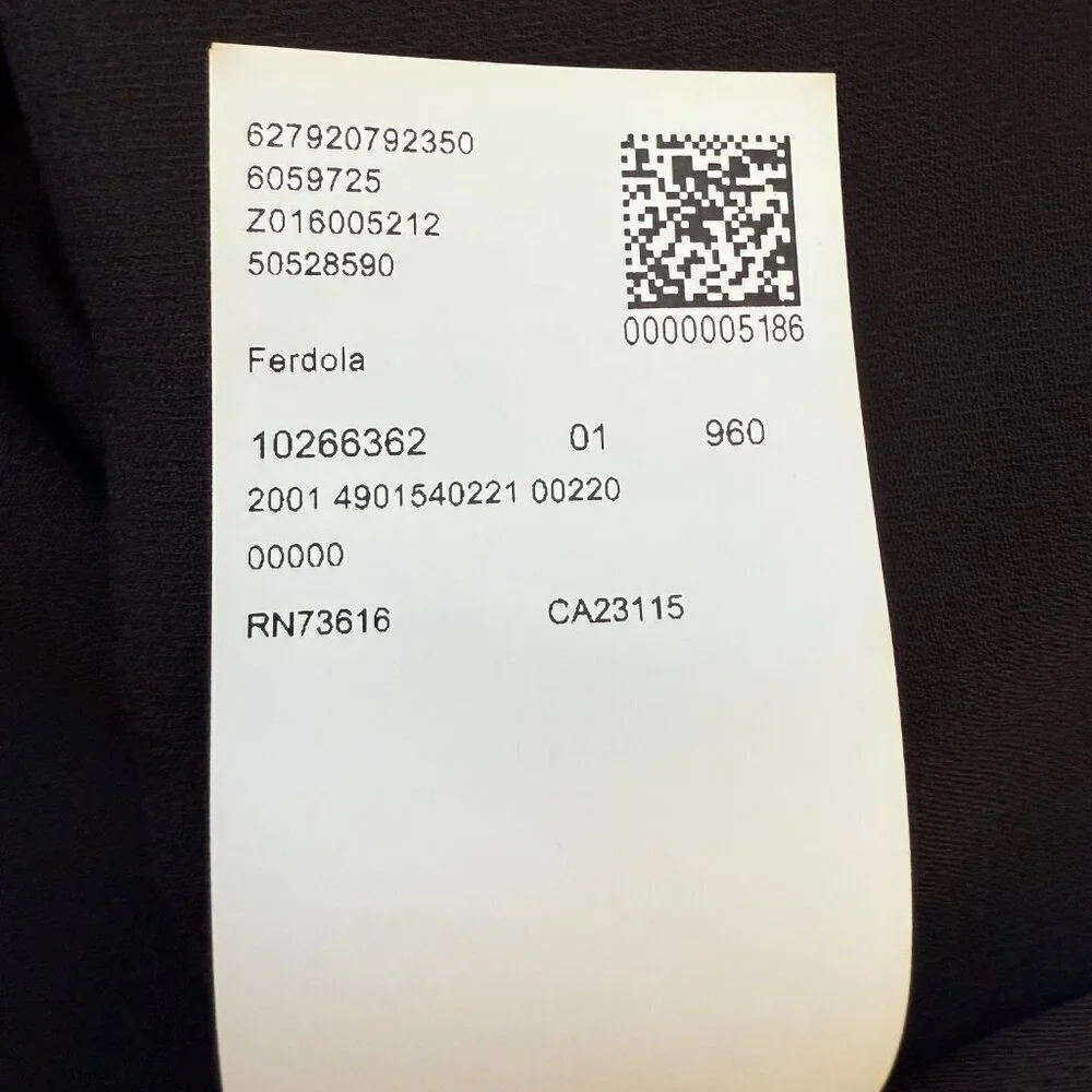 Hugo Boss Ferdola Mixed Media Midi Dress Women's XS Ivory Black Career Chic NWOT - Picture 16 of 16